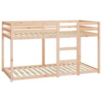 Stapelbedframe zonder matras massief grenenhout 90x190 cm - thumbnail