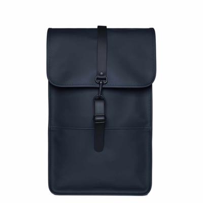 Rains Original Backpack (Basiskleur: marine blauw, Type logo: nieuw Rains logo)