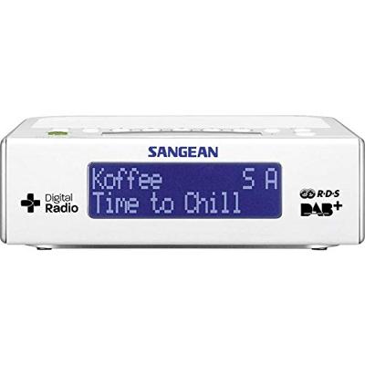 Sangean DCR-89+ Wekkerradio DAB+, VHF (FM) AUX Wit