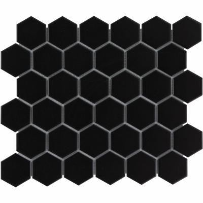 Mozaiek Barcelona Hexagon Zwart 5,1x5,9