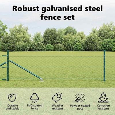 VidaXL Afrasteringspaal groen 25 x 0,5 m (36 mm gaas) staal VidaXL Afrasteringspaal groen 25 x 0,5 m (36 mm gaas) staal