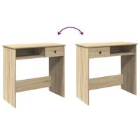 Bureau 80x40x75 cm bewerkt hout sonoma eikenkleurig - thumbnail