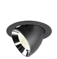 SLV InbouwspotNuminos Gimble XL zwart/chroom 4000K - 20gr - 1009902 - thumbnail