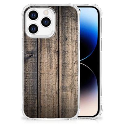 iPhone 14 Pro Stevig Telefoonhoesje Steigerhout iPhone 14 Pro Stevig Telefoonhoesje Steigerhout