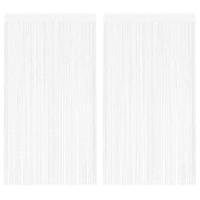 VidaXL Draadgordijnen 2 st 140x250 cm wit - thumbnail