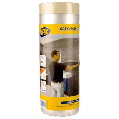 HPX Producten/afdekfolie met afplakband easy mask film crepe 270cm x 16m HPX Producten/afdekfolie met afplakband easy mask film crepe 270cm x 16m