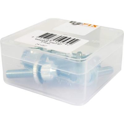 Bofix kabelstelbout met sleuf m7 staal (6st)