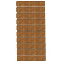 Gazonranden 10 stuks 20x103 cm flexibel cortenstaal - thumbnail