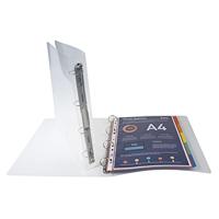 Exacompta ringmap, voor ft A4 maxi, uit PP, 4 ringen van 30 mm, kristal - thumbnail