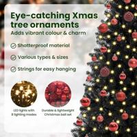 VidaXL Kerstboom met 300 led met standaard zwart 180 cm pvc - thumbnail