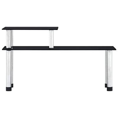 VidaXL Keukenschap 45x16x26 cm gehard glas zwart