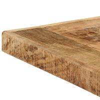 Eettafel 140x70x75 cm massief ruw mangohout - thumbnail
