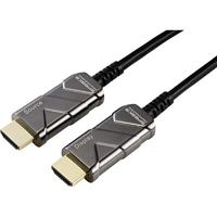 SpeaKa Professional SP-8821988 HDMI-kabel HDMI Aansluitkabel HDMI-A-stekker, HDMI-A-stekker 15.00 m Zwart 8K UHD - thumbnail