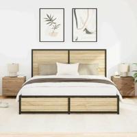Nachtkastje 2 pcs Artisan Eiken 50 x 39 x 41 cm Bewerkt hout - thumbnail