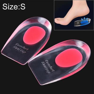 1 paar vrouwen silicone gel comfort hiel cups pads halve pads grootte: S (roze) 1 paar vrouwen silicone gel comfort hiel cups pads halve pads grootte: S (roze)