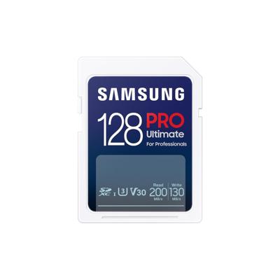 Samsung PRO Ultimate SD Card 128GB SD-Kaart Wit Samsung PRO Ultimate SD Card 128GB SD-Kaart Wit