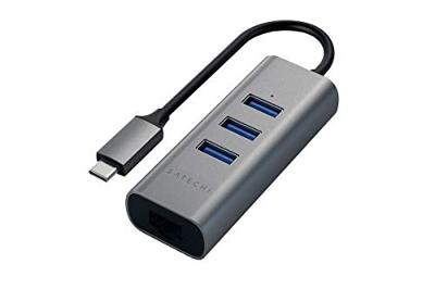 Satechi USB-C 2-in-1 hub (ethernet) - Space Gray Satechi USB-C 2-in-1 hub (ethernet) - Space Gray