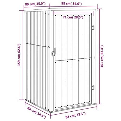 Tuinschuur 88x89x161 cm gegalvaniseerd staal groen