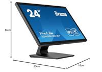 Iiyama ProLite T2438MSC-B1 Touchscreen monitor Energielabel: E (A - G) 61 cm (24 inch) 1920 x 1080 Pixel 16:9 5 ms HDMI, DisplayPort, USB-A 3.1 Gen 1 IPS LED - thumbnail