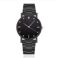 LGT JWLS Dameshorloge - Sterrenhemel Design - Zwart & Rose Goud - thumbnail