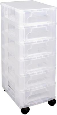 Really Useful Box ladenblok 6 x 3,5 l, transparant