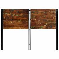 Hoofdeinde 140 cm massief gerecycled en ijzer - thumbnail