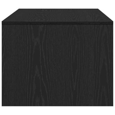 Salontafel met lade Zwart Eiken 102 x 55 x 43,5 cm Bewerkt hout