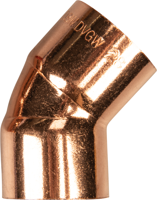 Cornat Cu-Soldeer Knie 2S 45Gr 28Mm - T504128 - thumbnail