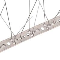 VidaXL Vogel- en duivenpinnen met 5 rijen 6 st 3 m roestvrij staal - thumbnail