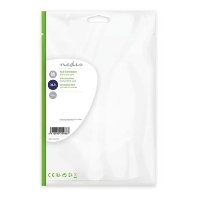 Nedis CAGP15972ME Xlr-connector Xlr 5-pins Male 10 Stuks Metaal