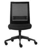 Bureaustoel euroseats evora zwart - thumbnail