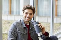 Tefal Travel Mug Easy Twist Thermobeker 0.36L Antraciet - thumbnail