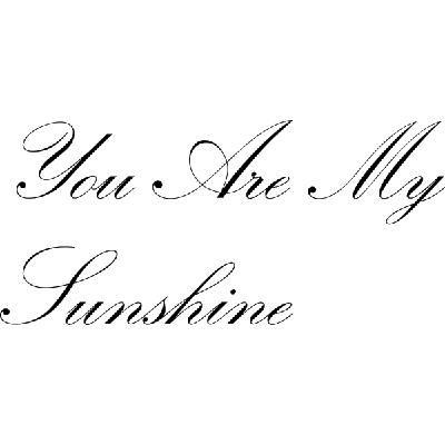 You are my sunshine - Muursticker You are my sunshine - Muursticker