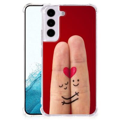 Samsung Galaxy S22 Anti Shock Bumper Case Liefde - Origineel Romantisch Cadeau