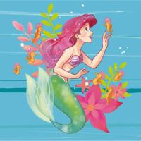 Komar Into Adventure Fotobehang Disney Princess - Ariel - Little Friends - IADX5-009 - thumbnail