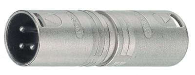 Neutrik NA3MM XLR male naar XLR male adapter