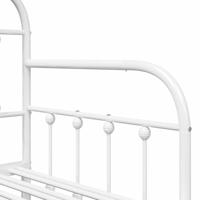 Bedframe voor een daybed met hoofdeinde Wit 75 x 190 cm Staal - thumbnail