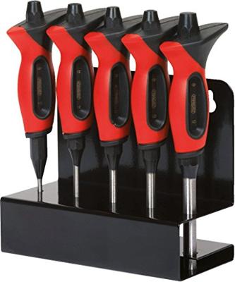 KS Tools 156.0220 Doordrijkset met handgreep, 5-delig