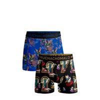 Muchachomalo boxershort Over the rainbow - set van 2 zwart/blauw - thumbnail
