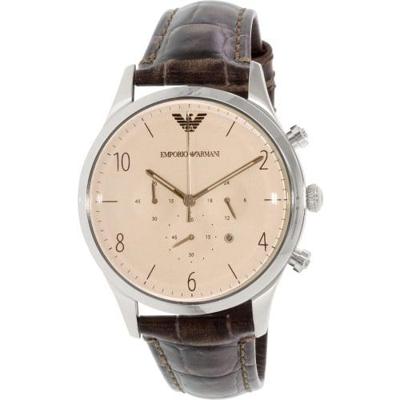 Emporio Armani Heren klassiek horloge kwarts mineraal kristal AR1878