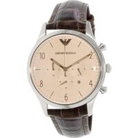 Emporio Armani Heren klassiek horloge kwarts mineraal kristal AR1878 - thumbnail