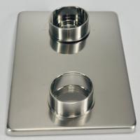 Afbouwdeel tbv douchekraan Wiesbaden Caral | Thermostaatkraan | 2-weg | Rond | Geborsteld staal PVD - thumbnail