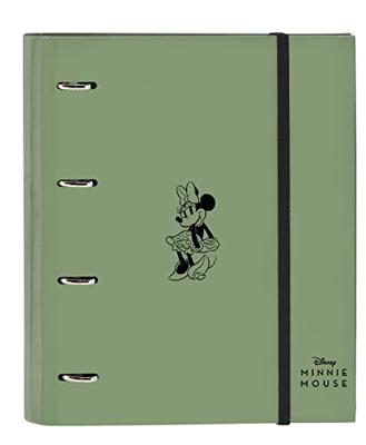 Ringmap Minnie Mouse Mint shadow Militair groen (27 x 32 x 3.5 cm)