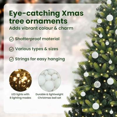 VidaXL Kunstkerstboom met scharnier 150 leds groen 150 cm pvc en pe