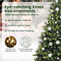 VidaXL Kunstkerstboom met scharnier 150 leds groen 150 cm pvc en pe - thumbnail