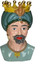 Kersten vaas polyresin men crown 19x18.5x33cm multi - thumbnail