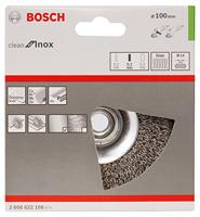 Bosch Accessoires Kegelborstel, roestvrij 100 mm, 0,35 mm, 12500 U/ min, 14 1st - 2608622108 - thumbnail