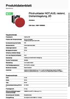Schneider Electric XB4BS8444 Paddestoelschakelaar Metalen frontring, Met NOT-AUS schakelaar, Rond, Terugstelbaar 120 V/AC 6 A 2x NC IP66, IP67, IP69, IP69K 1 - thumbnail