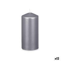 Kaars Acorde Zilverkleurig 7 x 15,5 x 7 cm (12 Stuks) - thumbnail