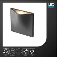 SLV VILUA S 1002503 LED-buitenlamp (wand) LED vast ingebouwd 8.3 W Antraciet - thumbnail